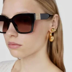 Gafas de sol Square Mesh havana