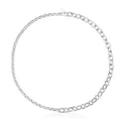 Gargantilla con anillas redondas de plata TOUS Calin