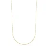 Gargantilla con baño de oro 18 kt sobre plata y anillas ovales, 60 cm Chain