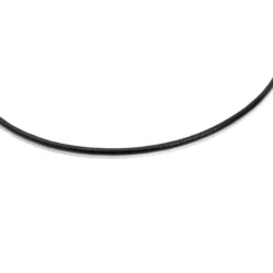 Gargantilla de cuero negro y cierre de plata TOUS Chokers