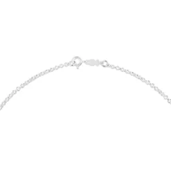 Gargantilla de plata con anillas redondas, 40 cm Chain