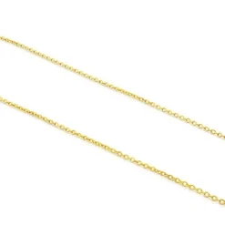 Gargantilla larga con baño de oro 18 kt sobre plata con anillas, 70 cm Chain