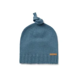 Gorro con nudo de bebé Tricot azul