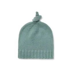 Gorro con nudo de bebé Tricot verde