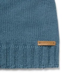 Gorro con nudo de bebé Tricot azul