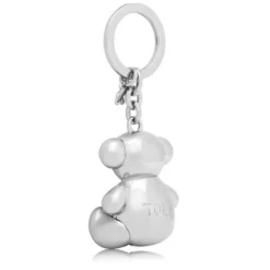 Llavero oso plateado Metal Bold Bear