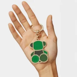 Llavero verde TOUS Bear Faceted