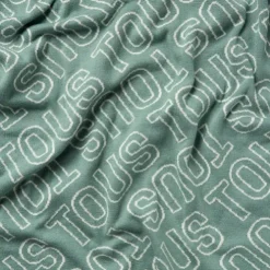 Manta de bebé reversible Nilo logo TOUS bruma