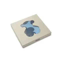 Manta de bebé reversible Nilo multi motivos azul