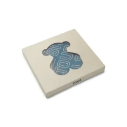 Manta de bebé reversible Nilo logo TOUS azul