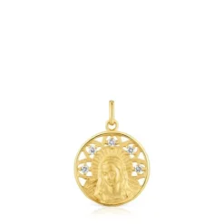 Medalla virgen de oro con brillantes Tamara Falcó X TOUS