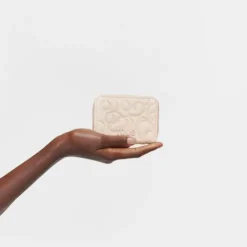 Monedero de piel beige TOUS Greta