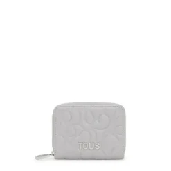 Monedero de piel gris TOUS Greta