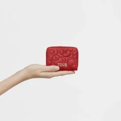 Monedero de piel roja TOUS Greta