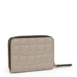 Monedero Mediano Sherton de Piel en color Topo