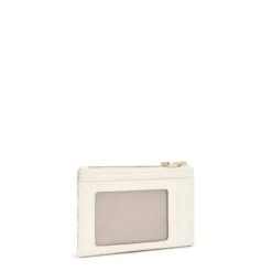 Monedero tarjetero beige Kaos Mini Lines