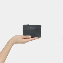 Monedero tarjetero negro New Dorp