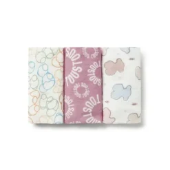 Muselina pack de 3 MMuse rosa