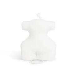 Osito musical pelo rizado Blanco