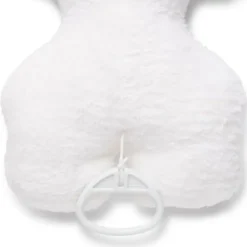 Osito musical pelo rizado Blanco