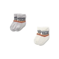 Pack de 2 pares de calcetines de bebé SSocks gris