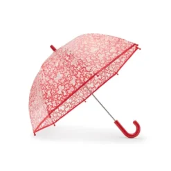 Paraguas transparente Kaos Rojo