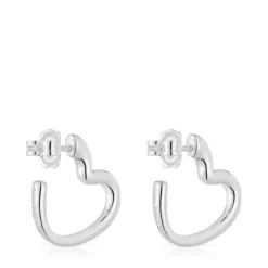 Pendientes aro corazón de plata My Other Half