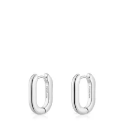 Pendientes aro cortos de plata 18,2 mm Basicos