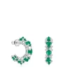 Pendientes aro grandes de plata y calcedonia Color Pills
