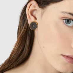 Pendientes bicolor Oursin