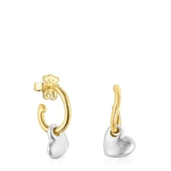 Pendientes corazón bicolor Luah