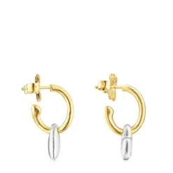 Pendientes corazón bicolor Luah