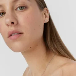 Pendientes corazón de oro blanco con diamantes Les Classiques
