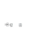 Pendientes cortos de platino con diamantes creados en laboratorio Les Classiques LGD