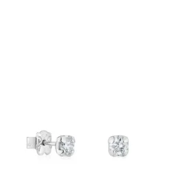 Pendientes cortos de platino con diamantes creados en laboratorio Les Classiques LGD
