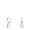 Pendientes cortos de plata motivo oso Sweet Dolls