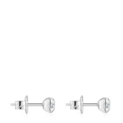 Pendientes cortos de platino con diamantes creados en laboratorio Les Classiques LGD