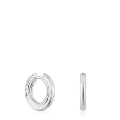 Pendientes de aro de plata TOUS 1950