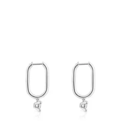 Pendientes de aro de platino con diamantes creados en laboratorio 0,36 ct Shine LGD