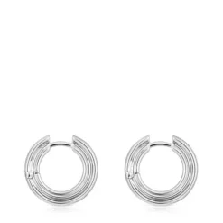 Pendientes de aro de plata TOUS 1950