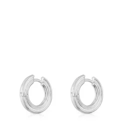 Pendientes de aro de plata TOUS 1950