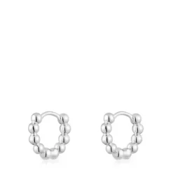 Pendientes de aro pequeños de plata Gloss