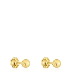 Pendientes de oro 4 mm Basics
