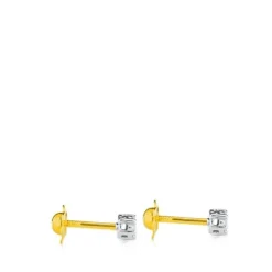 Pendientes de oro blanco y diamantes 0,08ct TOUS Diamonds