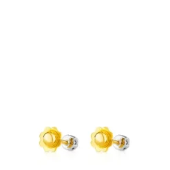 Pendientes de oro blanco y diamantes 0,08ct TOUS Diamonds