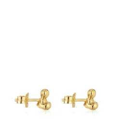 Pendientes de oro oso Bold Bear