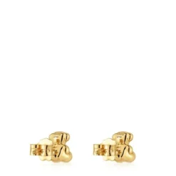 Pendientes de oro oso Bold Bear