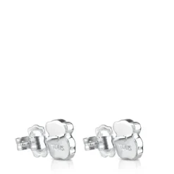 Pendientes de plata y nácar facetado motivo oso TOUS Color