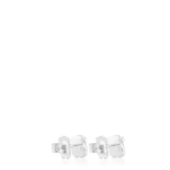Pendientes de plata y nácar 0,7cm. TOUS Color
