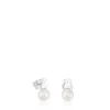 Pendientes de plata y perlas cultivadas Puppies